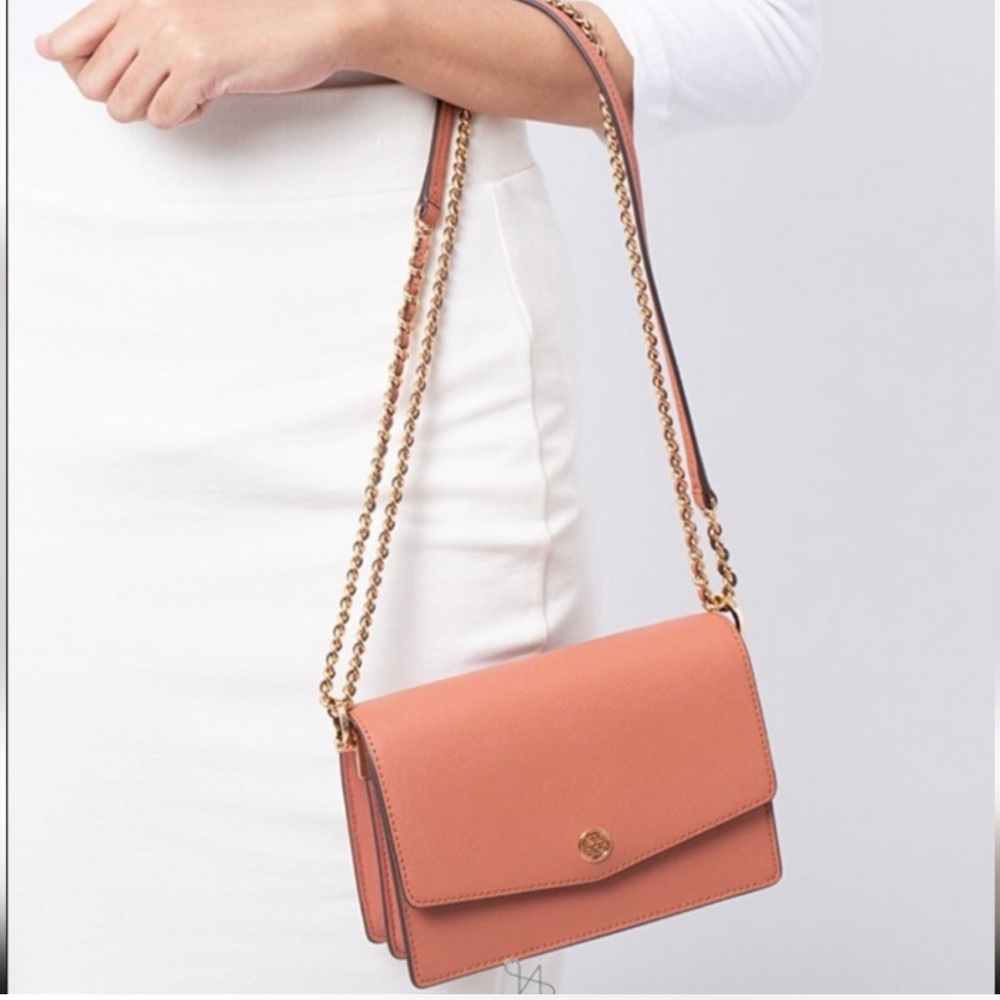Tory Burch Robinson Convertible Shoulder Bag Tramonto